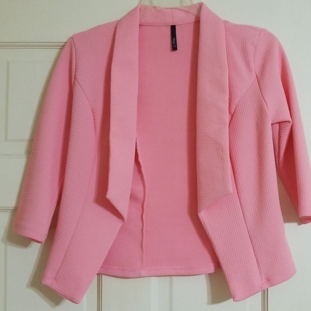 Pink casual blazer